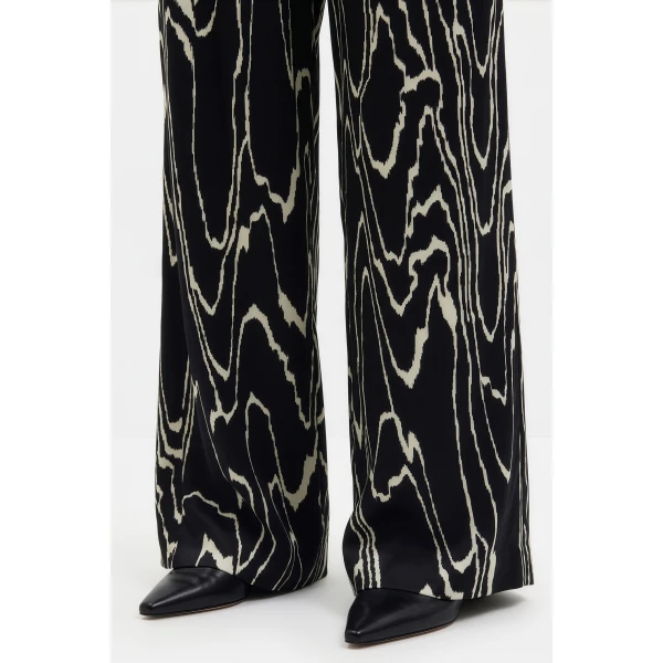 By Malina Sarah Trousers in Black Marble | Pants | Coveti