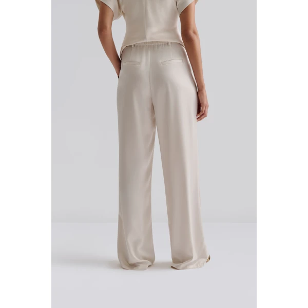 By Malina Sarah Trousers in Vanilla | Pants | Coveti