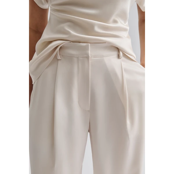 By Malina Sarah Trousers in Vanilla | Pants | Coveti