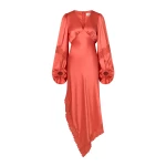 By Malina Seema Maxi Dress in Coral | Maxi Dresses | Coveti