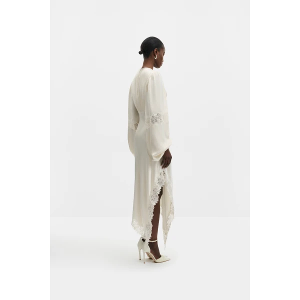 By Malina Seema Maxi Dress in Cream | Wedding Dresses | Coveti