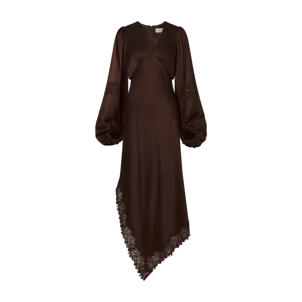 Seema Maxi Dress in Dark Brown