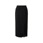 By Malina Shelly Midi Skirt in Black