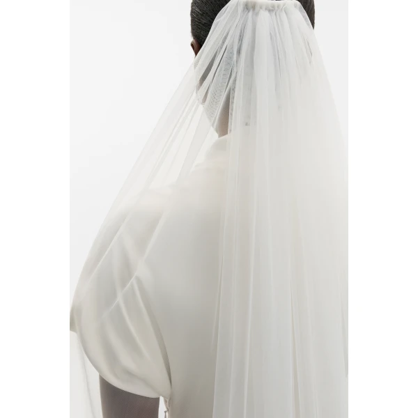By Malina Sky Chapel-length Veil in Ivory | Hair Accessories | Coveti