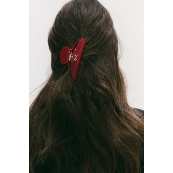 By Malina Tekla Hair Clip in Ruby | Hair Accessories | Coveti