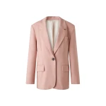By Malina Tua Oversized Blazer in Soft Pink | Blazers | Coveti