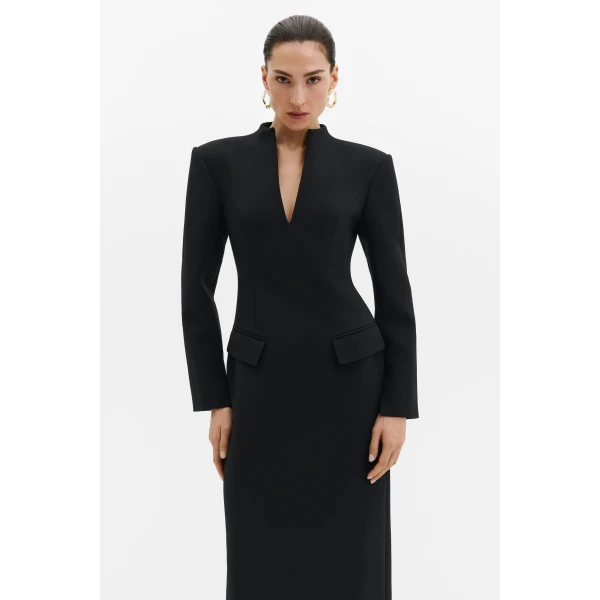 By Malina Vanesa Maxi Dress in Black | Maxi Dresses | Coveti