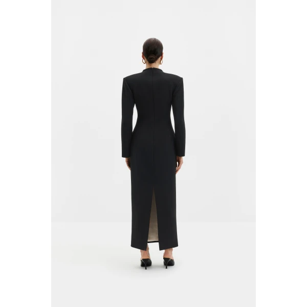By Malina Vanesa Maxi Dress in Black | Maxi Dresses | Coveti