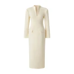 By Malina Vanesa Maxi Dress in Pearl | Maxi Dresses | Coveti