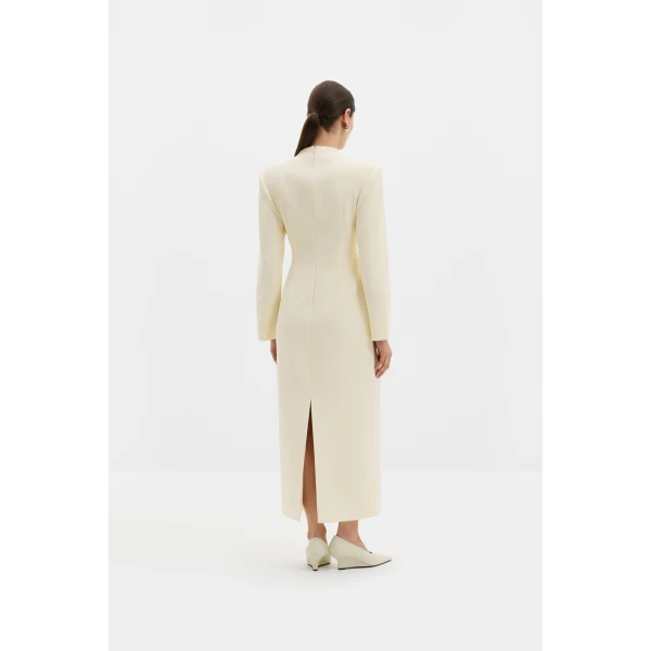 By Malina Vanesa Maxi Dress in Pearl | Maxi Dresses | Coveti