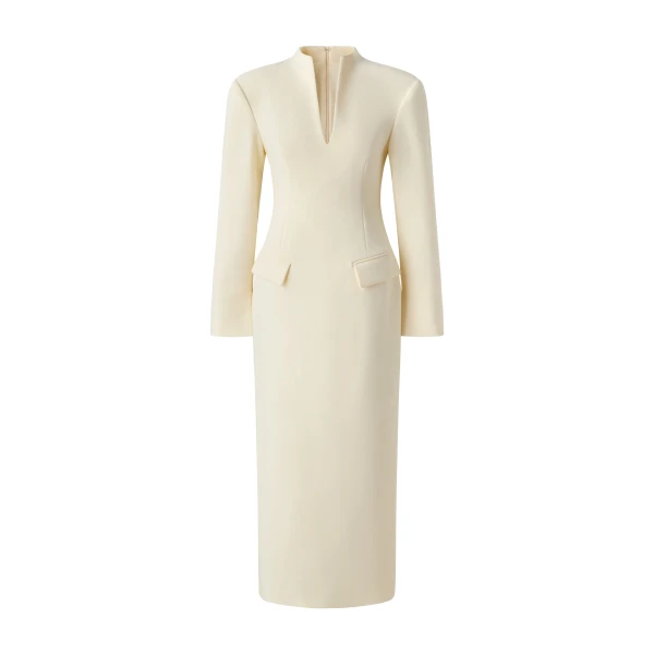 By Malina Vanesa Maxi Dress in Pearl | Maxi Dresses | Coveti