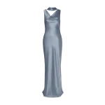 By Malina Vida Maxi Dress in Steel Blue | Maxi Dresses | Coveti