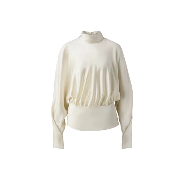 By Malina Vilja Blouse in Pearl | Blouse | Coveti