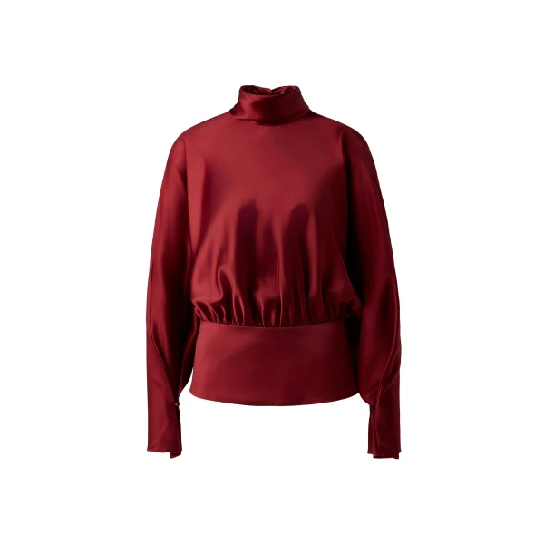 By Malina Vilja Blouse in Ruby | Blouse | Coveti