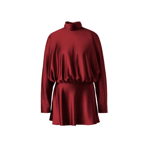 Vilja Mini Dress in Ruby