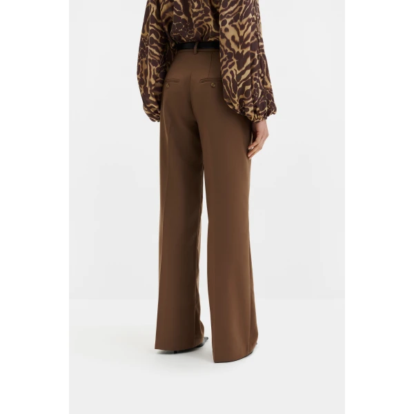By Malina Yana Pants in Camel | Wide leg pants | Coveti