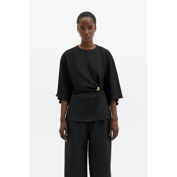 By Malina Zilla Blouse in Black | Blouse | Coveti
