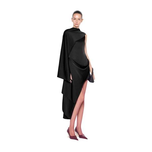 CHATS by C.Dam Aisha Dress in Black | Maxi Dresses | Coveti