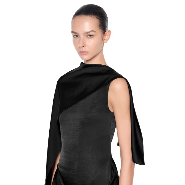CHATS by C.Dam Aisha Dress in Black | Maxi Dresses | Coveti