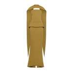 CHATS by C.Dam Alcor Dress in Mustard Green | Maxi Dresses | Coveti