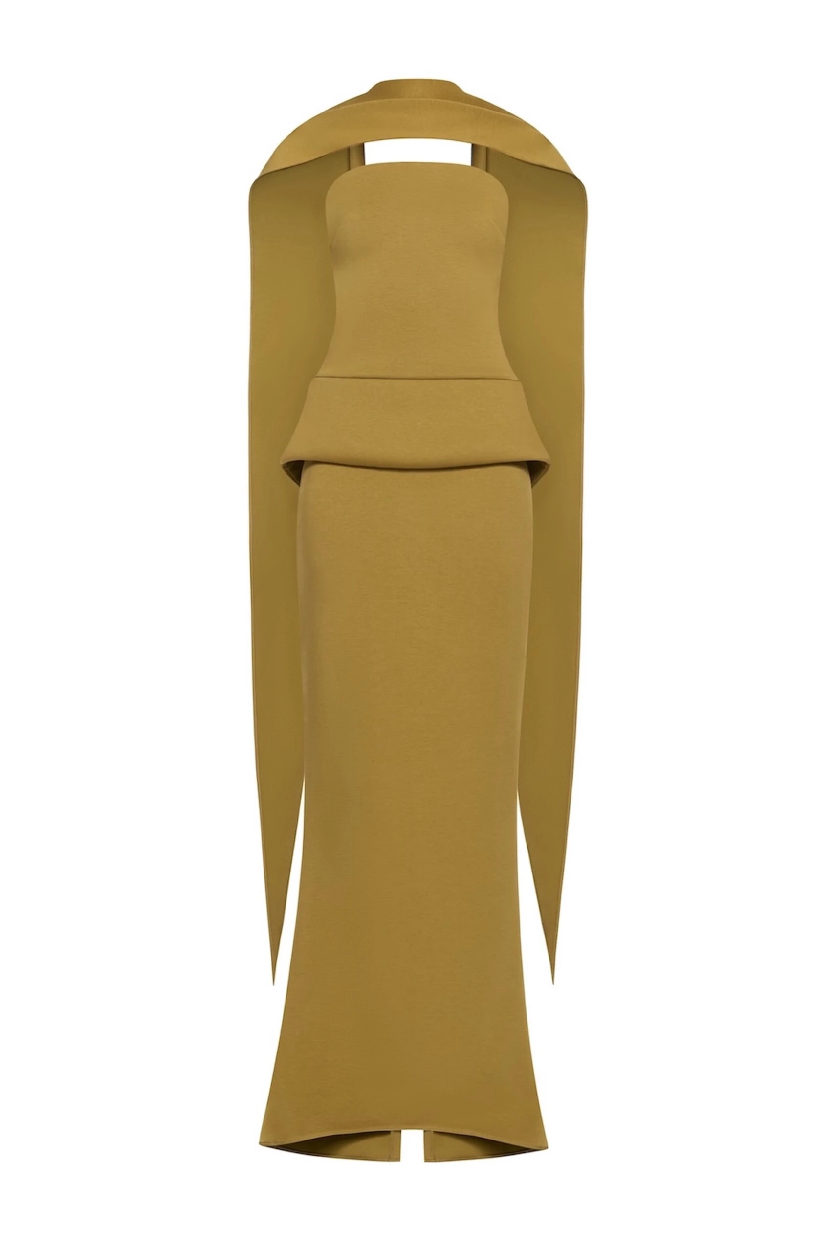 CHATS by C.Dam Alcor Dress in Mustard Green CHATS by C.Dam Alcor Dress in Mustard Green | Maxi Dresses | Coveti