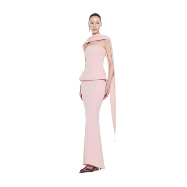 CHATS by C.Dam Alcor Dress in Pink | Maxi Dresses | Coveti