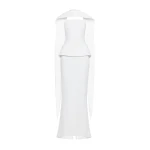 CHATS by C.Dam Alcor Dress in White | Maxi Dresses | Coveti
