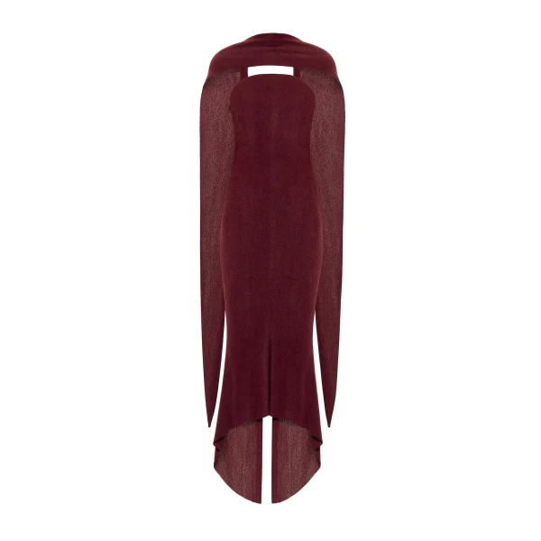 CHATS by C.Dam Alpus Dress in Maroon Red