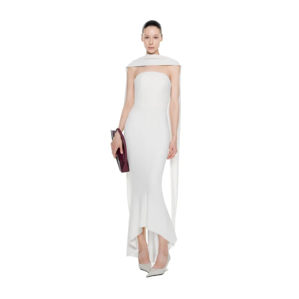 CHATS by C.Dam Alpus Dress in White, view 2