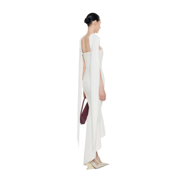 CHATS by C.Dam Alpus Dress in White, view 3