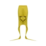 CHATS by C.Dam Alya Skirt in Chartreuse Green