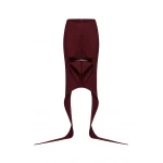 CHATS by C.Dam Alya Skirt in Maroon Red | Midi Skirts | Coveti