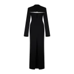 CHATS by C.Dam Amal Coat in Black | Coats | Coveti