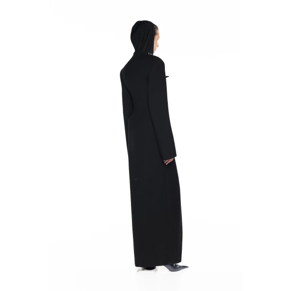 CHATS by C.Dam Amal Coat in Black | Coats | Coveti