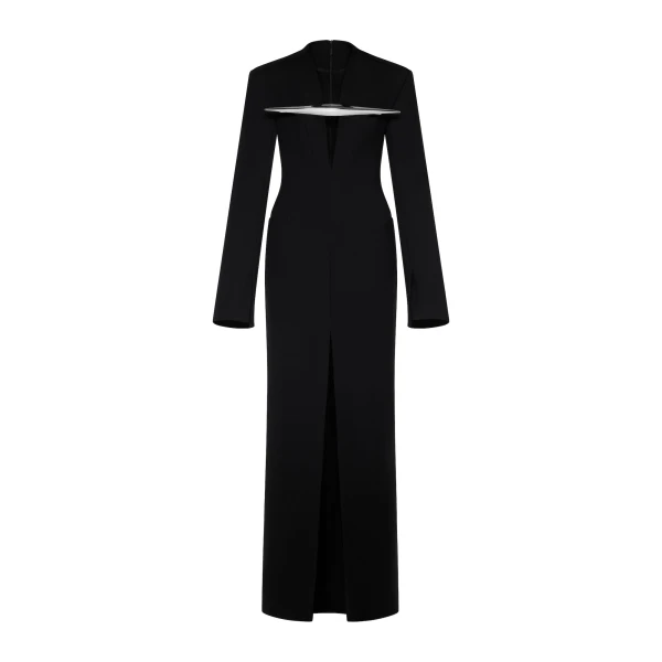 Amal Coat in Black