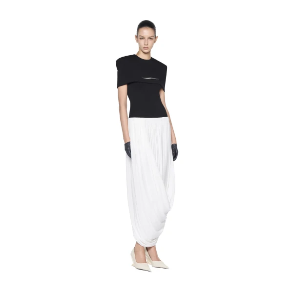CHATS by C.Dam Amiri Dress in Black and White | Maxi Dresses | Coveti