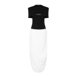 CHATS by C.Dam Amiri Dress in Black and White | Maxi Dresses | Coveti