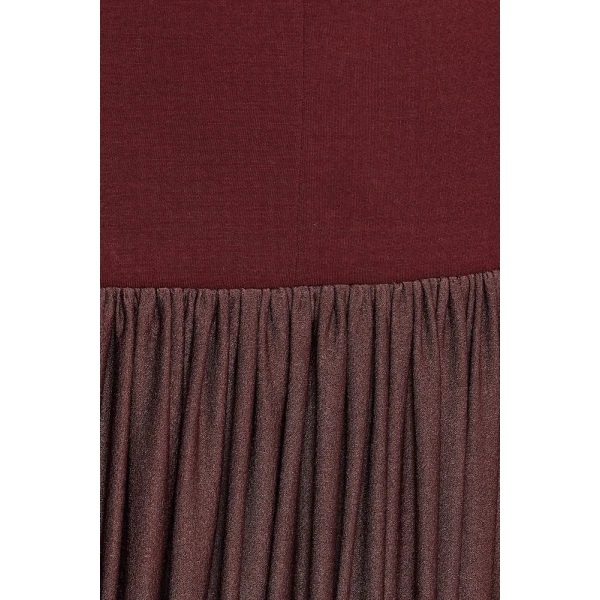 CHATS by C.Dam Amiri Dress in Reddish Brown | Maxi Dresses | Coveti