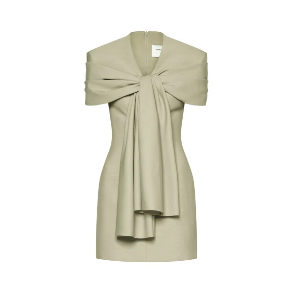 Caroline Dress in Sage Olive