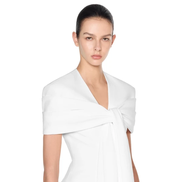 CHATS by C.Dam Caroline Dress in White | Mini Dresses | Coveti
