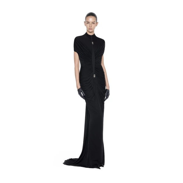 CHATS by C.Dam Cecilia Dress in Black | Maxi Dresses | Coveti
