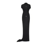 CHATS by C.Dam Cecilia Dress in Black | Maxi Dresses | Coveti