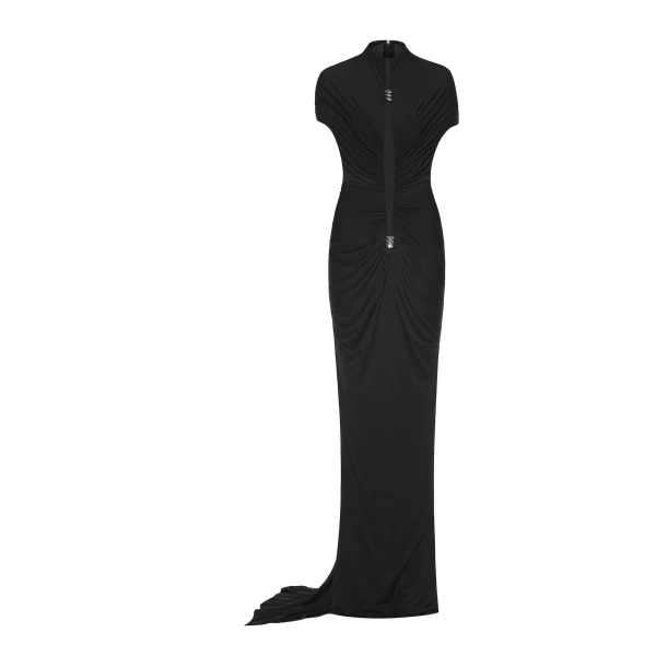 CHATS by C.Dam Cecilia Dress in Black | Maxi Dresses | Coveti
