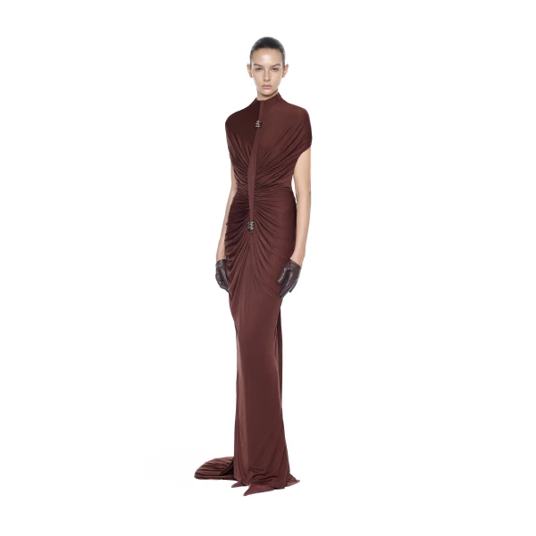 CHATS by C.Dam Cecilia Dress in Maroon | Maxi Dresses | Coveti