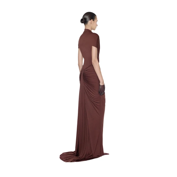 CHATS by C.Dam Cecilia Dress in Maroon | Maxi Dresses | Coveti