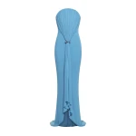 CHATS by C.Dam Cetus Dress in Cerulean Blue | Maxi Dresses | Coveti