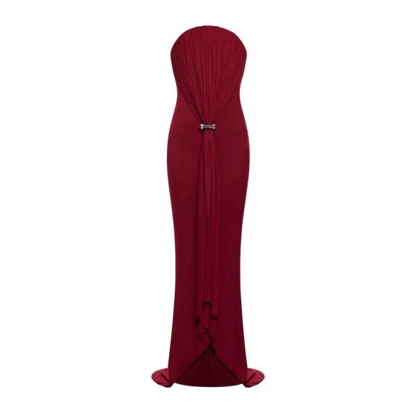 CHATS by C.Dam Cetus Dress in Deep Red