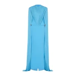 CHATS by C.Dam Curie Dress in Cerulean Blue | Maxi Dresses | Coveti