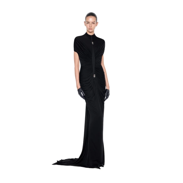 CHATS by C.Dam Edith Dress in Black | Maxi Dresses | Coveti