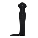 CHATS by C.Dam Edith Dress in Black | Maxi Dresses | Coveti